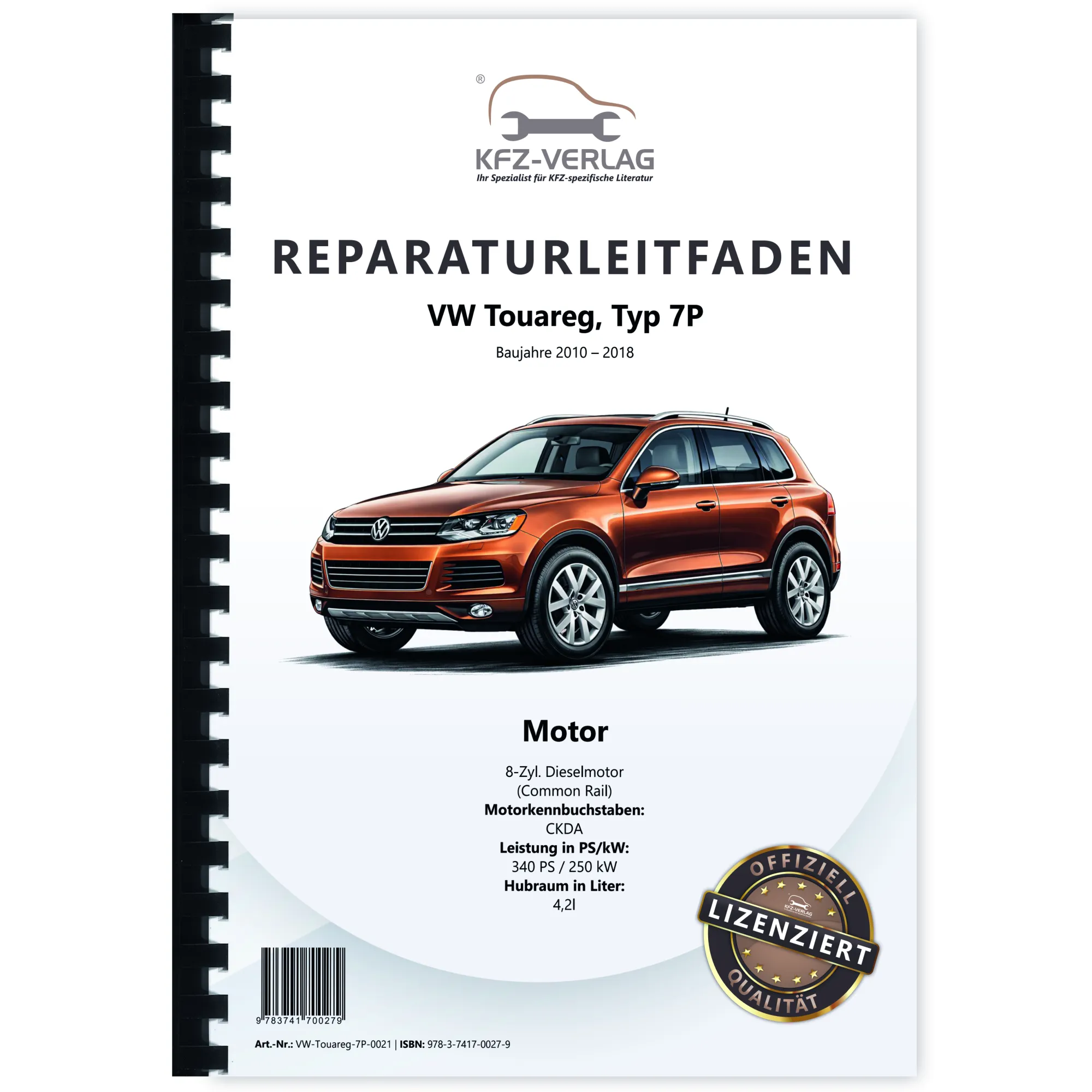 VW Touareg Typ 7P (10-18) 8-Zyl. 4,2l Dieselmotor TDI 340 PS Reparaturanleitung