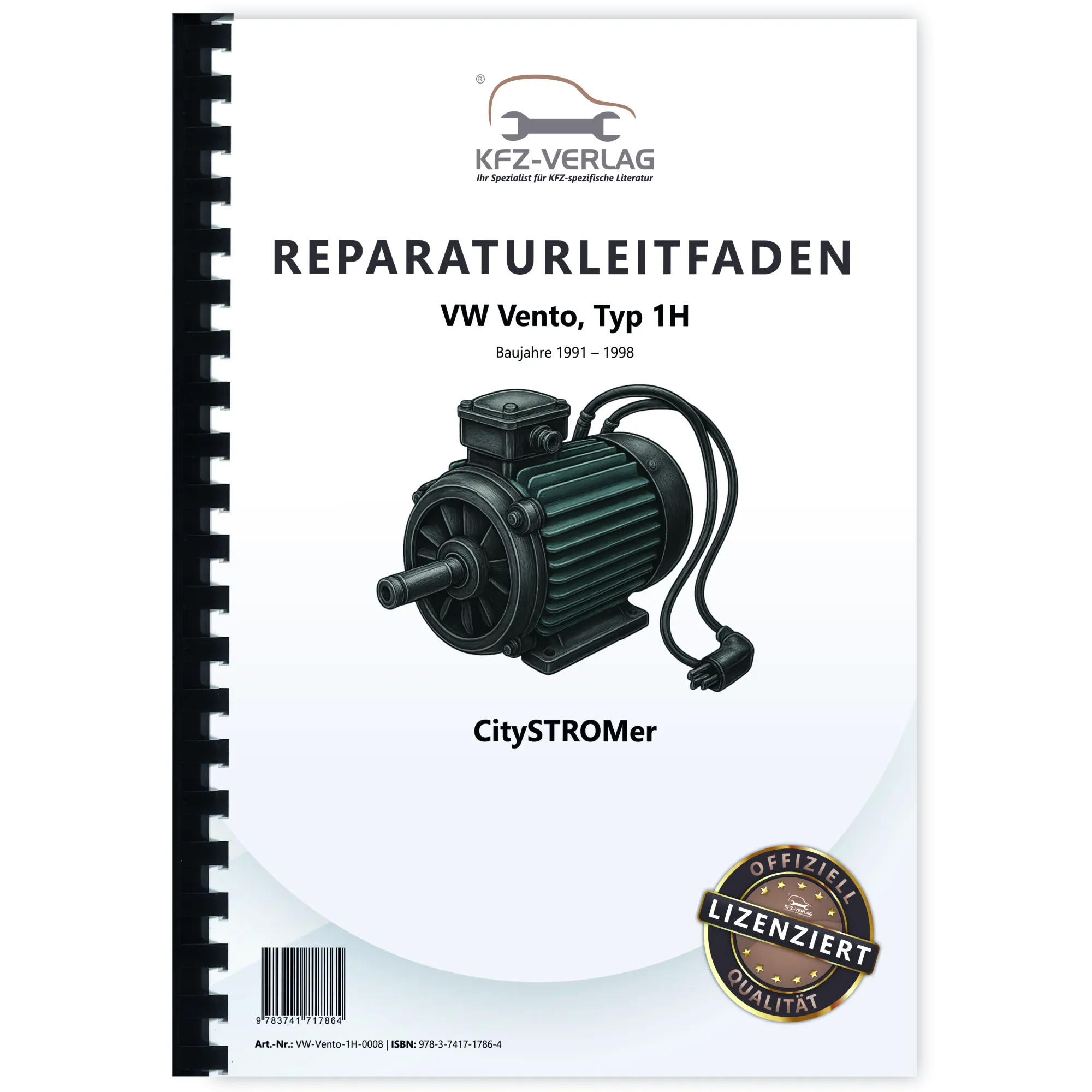 VW Vento Typ 1H 1991-1998 CitySTROMer Elektroantrieb Reparaturanleitung