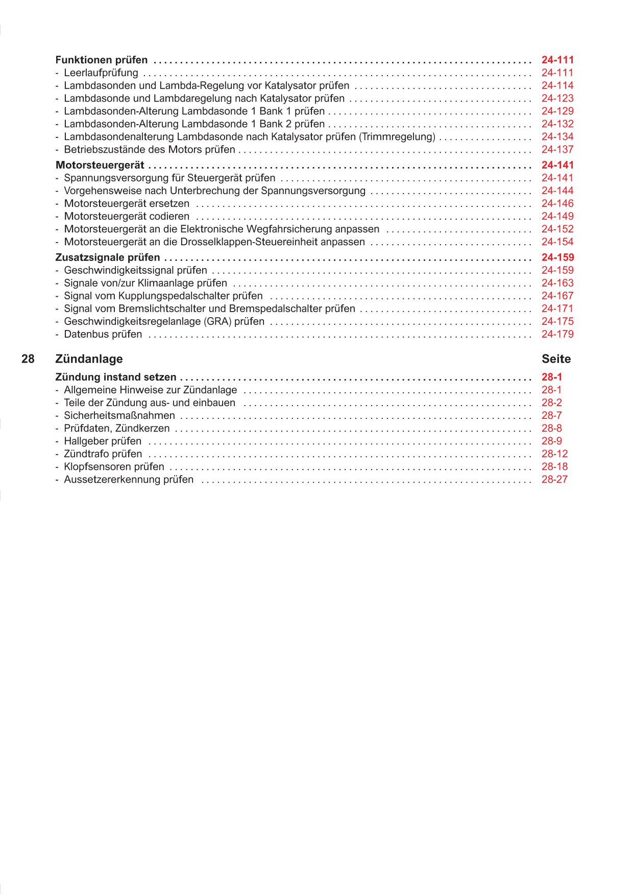 VW Bora 1J 1998-2005 Motronic Einspritz- Zündanlage 204 PS Reparaturanleitung