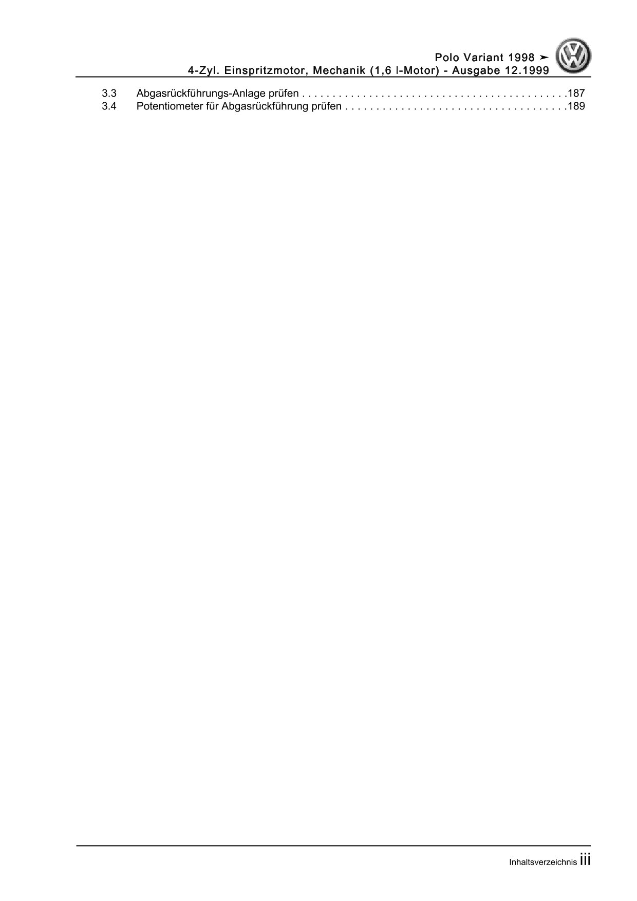 VW Caddy Typ 9K 1995-2003 4-Zyl. Benzinmotor Mechanik 100 PS Reparaturanleitung