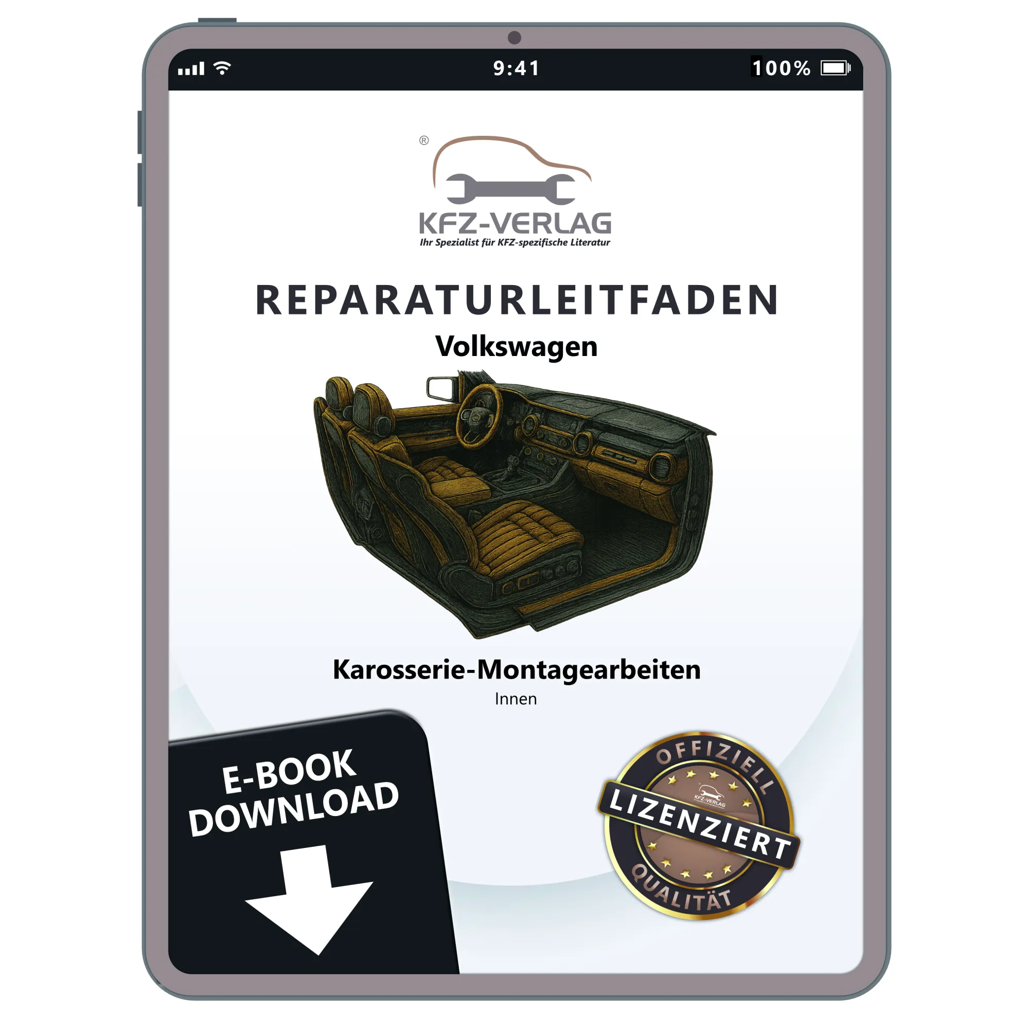 VW Caddy 9K 1995-2003 Karosserie Montagearbeiten Innen Reparaturanleitung eBook