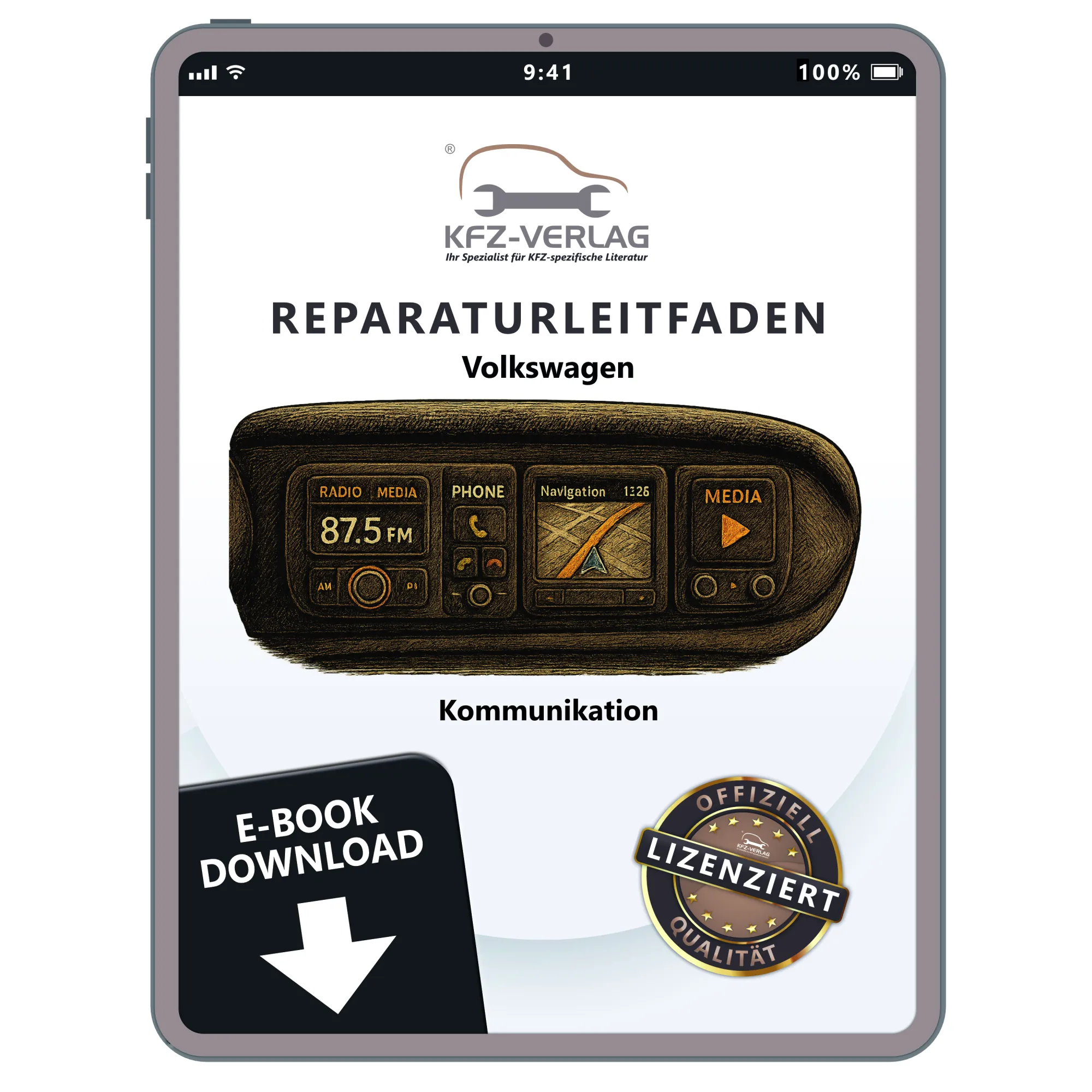 VW Amarok 2H 2010-2016 Kommunikation Radio Telefon Navi Reparaturanleitung eBook