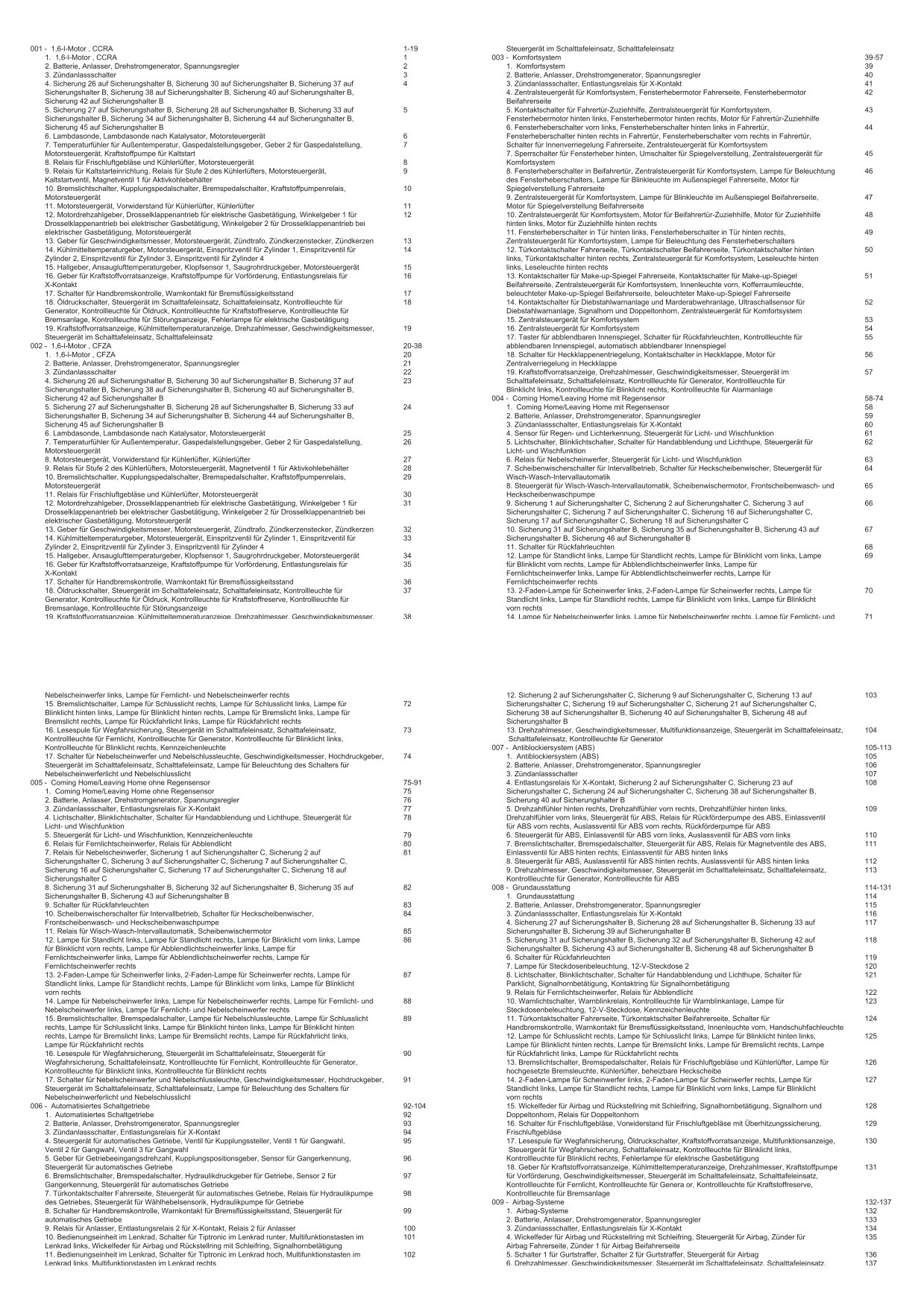 VW Fox Typ 5Z 2011-2013 Schaltplan Stromlaufplan Verkabelung Elektrik Pläne