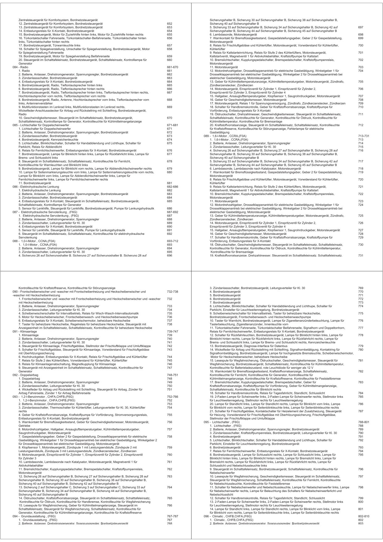 VW Fox Typ 5Z 2003-2007 Schaltplan Stromlaufplan Verkabelung Elektrik Pläne