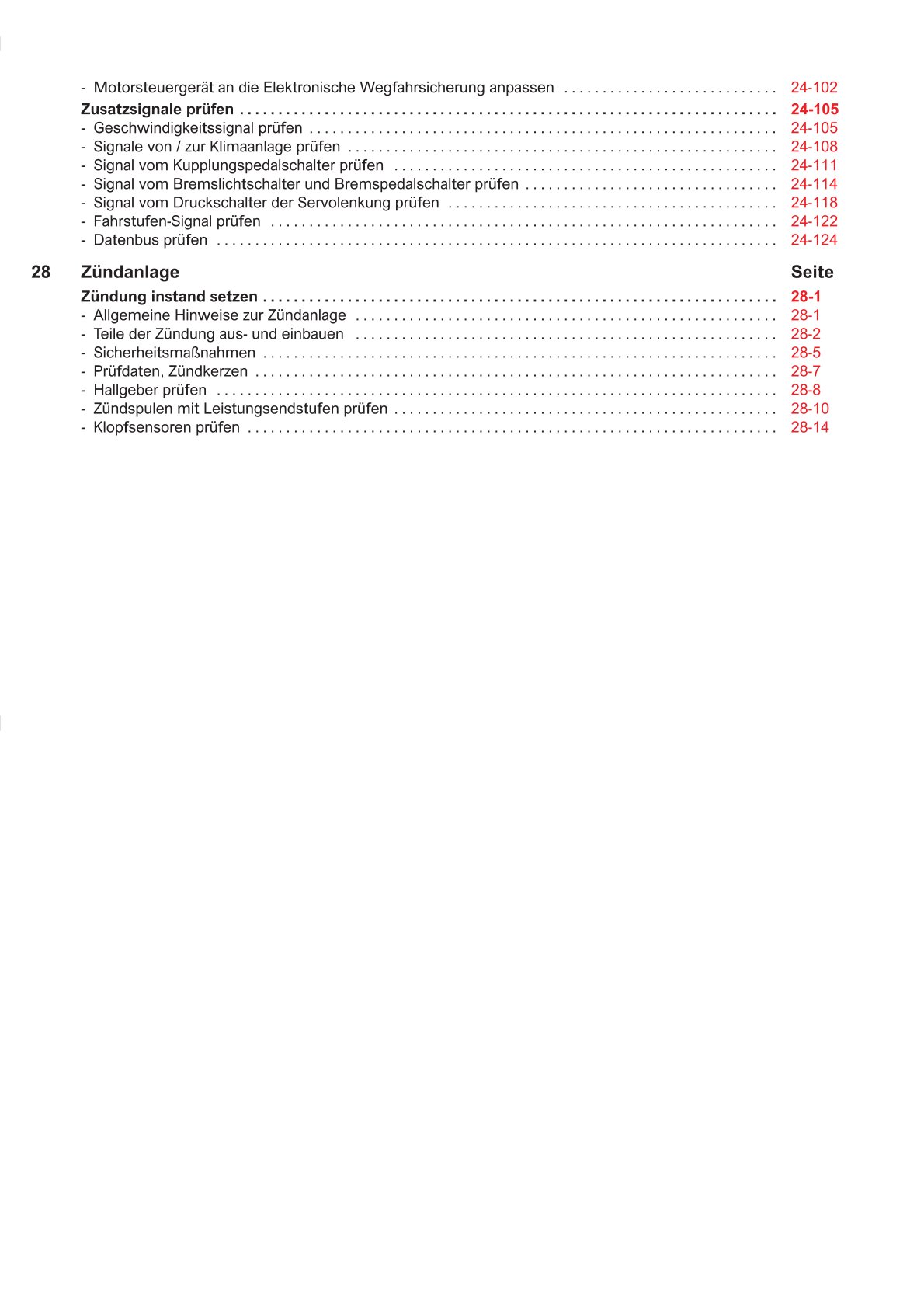 VW Golf 4 Typ 1J (97-03) Motronic Einspritz- Zündanlage 1,8l Reparaturanleitung