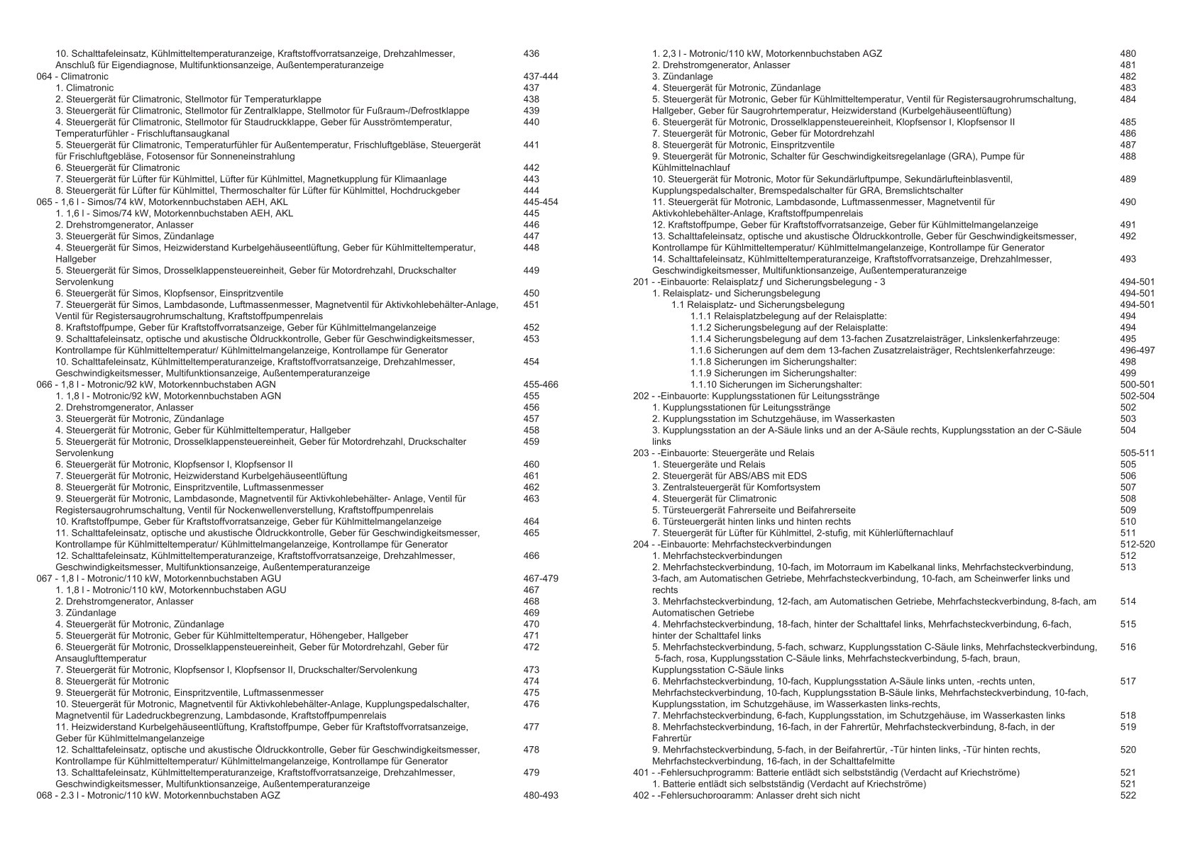 VW Golf 4 Typ 1J 1997-1999 Schaltplan Stromlaufplan Verkabelung Elektrik Pläne