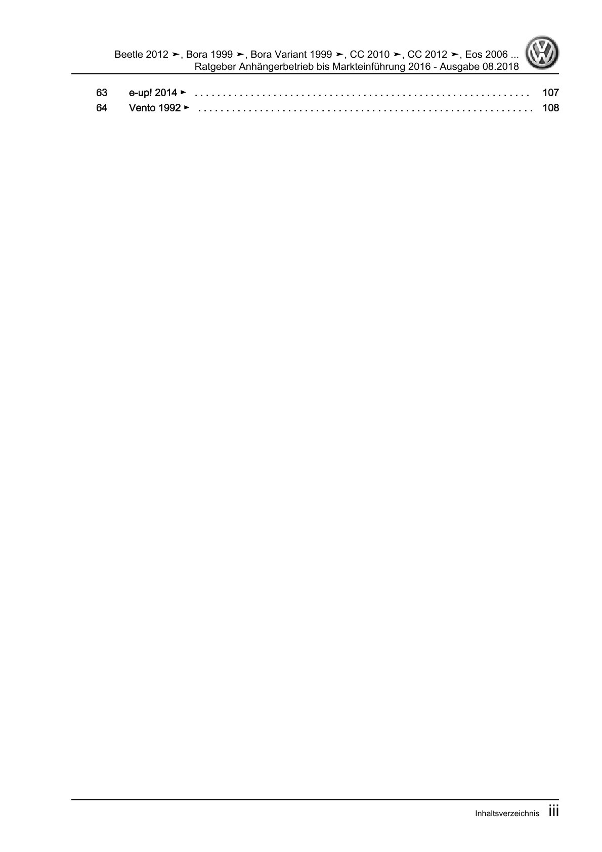 VW Golf 4 Typ 1J 1997-2003 Ratgeber Anhängerbetrieb Reparaturanleitung