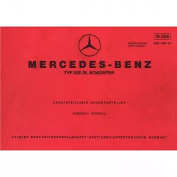 Mercedes-Benz Baureihe W 198 II Typ 300 SL Roadster 1957-1963 Ersatzteilliste