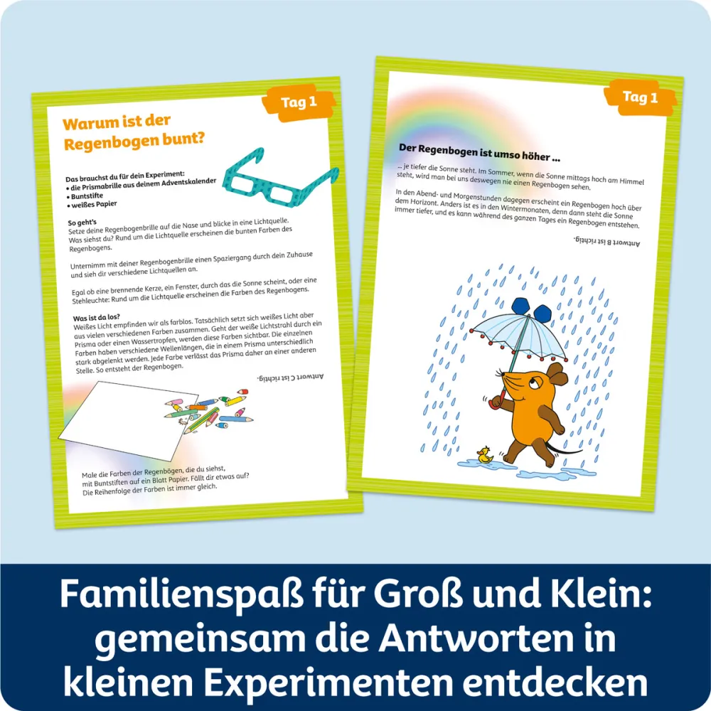 Die Sendung mit der Maus Wer weiß mehr Adventskalender Kinder Franzis Verlag