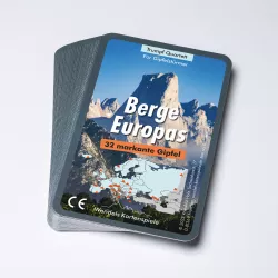Wendels Kartenspiele: Entdecke die Freuden der Quartette mit der Berge Europas Edition.