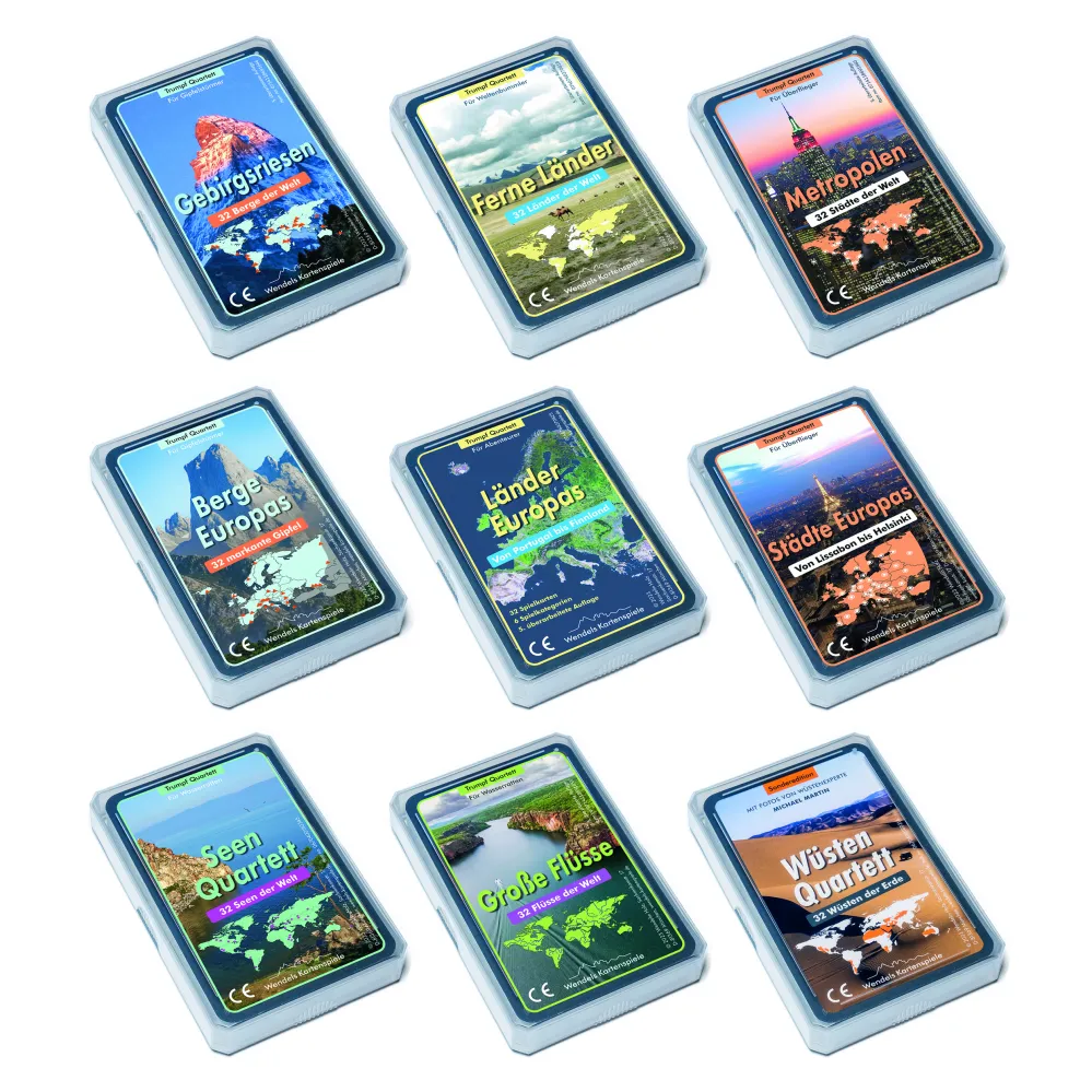 Wendels Kartenspiele Rivers Trump Quartet Game | For Children From 8 Years