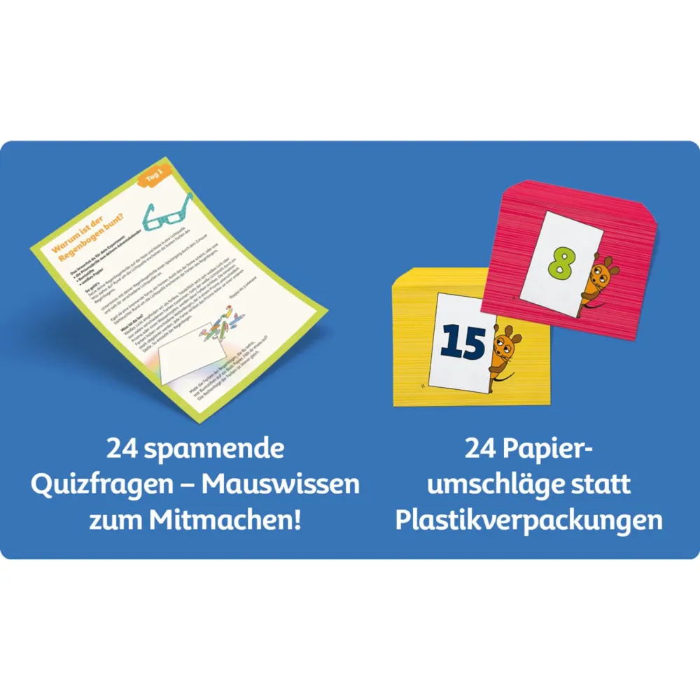 Die Sendung mit der Maus Wer weiß mehr Adventskalender Kinder Franzis Verlag