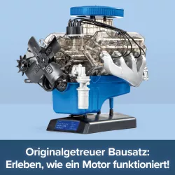 Ford Mustang V8 Motorbausatz Modellmotor Engine Kit Maßstab 1:4 Franzis Verlag