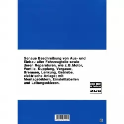 Werkstatthandbücher für die Wartung, Instandhaltung und Pflege ihres Autos. Alle Reparaturarbeiten werden genau beschrieben und mit vielen Fotos, Grafiken und Explosionszeichnungen verdeutlicht. Die Angabe über den Schwierigkeitsgrad der jeweiligen Reparatur hilft ihnen schon vor Beginn der Arbeiten, ob sie sich die Reparatur selbst zutrauen oder ob sie ihren Pkw in eine Werkstatt bringen. Bereits nach einer erfolgreich durchgeführten Reparatur amortisieren sich die Anschaffungskosten dieser Handbücher und sollte die Reparatur doch zu aufwendig sein, so dienen Ihnen diese Unterlagen als optimale Vorbereitung auf das Werkstattgespräch.