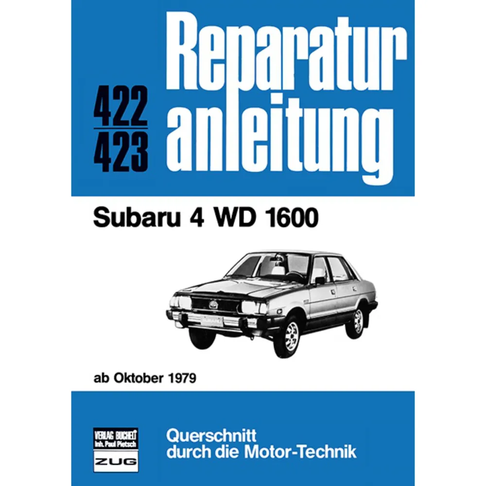 Subaru 4 WD 1600, Typ A67L Bj. ab Oktober 1979 Reparaturanleitung Bucheli Verlag