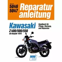 Kawasaki Z400 J, Z500 B, Z550 A/B/C/D1/H1 (1979-1985) Reparaturanleitung