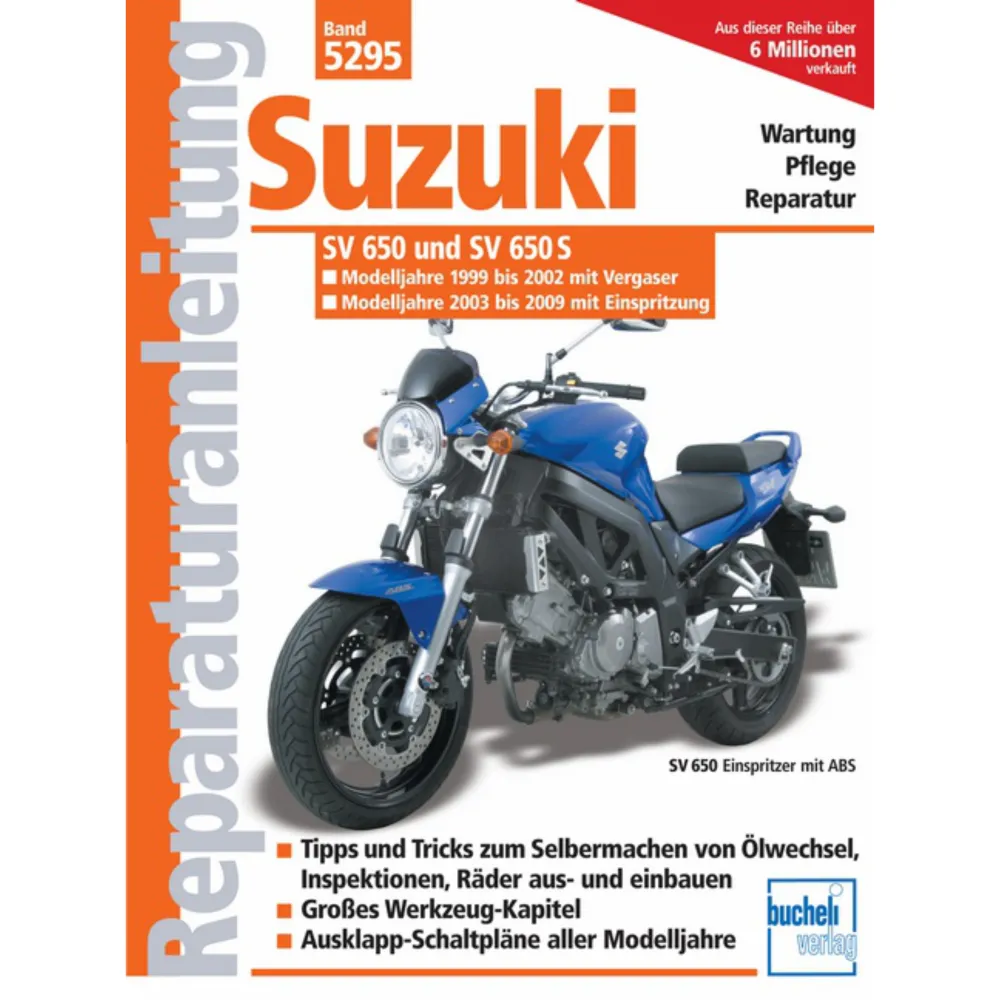 Suzuki SV 650 SV 650 S (99-02) Vergaser (03-09) Einspritzung Reparaturanleitung