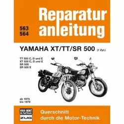 Yamaha TT 500 C/D/E, XT 500 C/D/E, SR 500/E, Typ 2J2 (1975-1979)