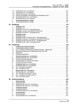 Audi 100 Typ 4A 1990-1997 Karosseriearbeiten Innen und Außen Reparaturanleitung