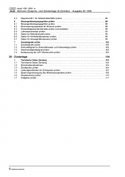 Audi 100 4A (90-97) Motronic Einspritz- Zündanlage 326 PS Reparaturanleitung PDF