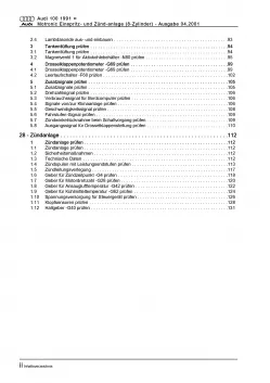 Audi 100 Typ 4A (90-97) Motronic Einspritz- Zündanlage 4,2l Reparaturanleitung