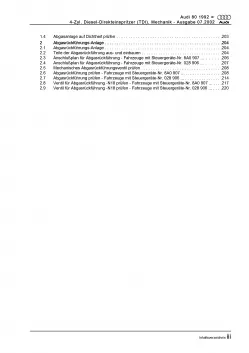 Audi 80 8C (91-95) 4-Zyl. Dieselmotor TDI 90 PS Mechanik Reparaturanleitung PDF