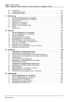 Audi 80 Typ 8C (91-95) 5-Zyl. Benzinmotor Mechanik 230 PS Reparaturanleitung PDF