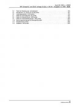 Audi 80 Typ 8C 1994-1995 6-Zyl. MPI Einspritz- Zündanlage Reparaturanleitung PDF