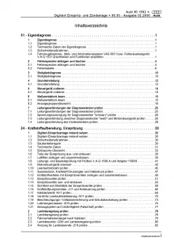 Audi 80 8C (93-95) Digifant Einspritz- Zündanlage 115 PS Reparaturanleitung PDF