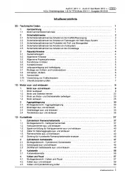 Audi A1 Typ 8X (10-18) 4-Zyl. 1,2l Benzinmotor TFSI 86 PS Reparaturanleitung PDF