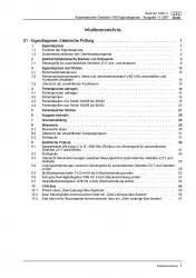 Audi A3 Typ 8L 1996-2006 Eigendiagnose Automatikgetriebe 01M Reparaturanleitung