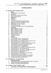 Audi A3 8P 2003-2012 Allgemeine Infos Elektrische Anlage Reparaturanleitung PDF