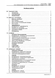 Audi A3 8P (03-12) 1,8l 2,0l Benzinmotor 160-200 PS Reparaturanleitung PDF