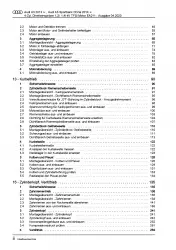 Audi A3 8V 2012-2020 1,2l 1,4l Benzinmotor 105-150 PS Reparaturanleitung PDF