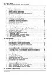 Audi A4 Typ 8D 1994-2002 4 Gang Automatikgetriebe 01N Reparaturanleitung PDF