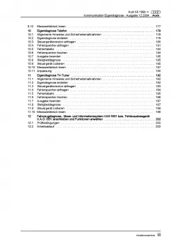 Audi A6 Typ 4B 1997-2005 Eigendiagnose Kommunikation Reparaturanleitung PDF