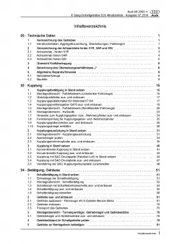 Audi A6 Typ 4F (04-11) 6 Gang Schaltgetriebe 02X Kupplung Reparaturanleitung PDF