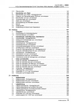 Audi A6 4F (04-11) 10-Zyl. Benzinmotor 5,0l RS6 Mechanik Reparaturanleitung PDF