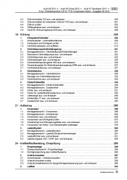 Audi A7 4G 2010-2018 6-Zyl. 3,0l Benzinmotor 299-310 PS Reparaturanleitung PDF