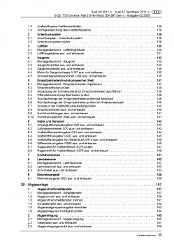 Audi A7 4G (10-18) 6-Zyl. 3,0l Dieselmotor TDI 211-272 PS Reparaturanleitung PDF