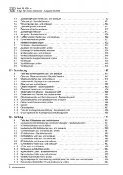 Audi A8 Typ 4D (94-02) 8-Zyl. 1,4l Dieselmotor TDI 100 PS Reparaturanleitung PDF