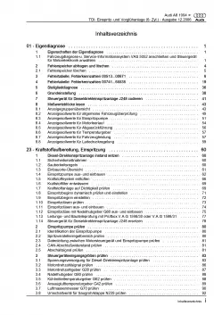 Audi A8 4D (94-02) Diesel Einspritz- Vorglühanlage 150-180 PS Reparaturanleitung