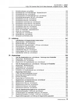 Audi A8 4E 2002-2010 3,0l Dieselmotor Mechanik 211-232 PS Reparaturanleitung PDF