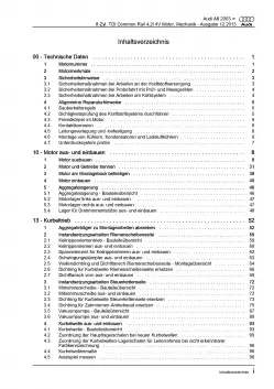 Audi A8 4E 2002-2010 4,2l Dieselmotor Mechanik 320-326 PS Reparaturanleitung PDF