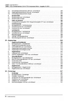 Audi A8 4H 2010-2017 6-Zyl. 3,0l Benzinmotor 290-333 PS Reparaturanleitung PDF