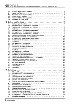 Audi A8 4H 2010-2017 6-Zyl. 3,0l 290-333 PS Benzinmotor Reparaturanleitung PDF