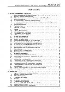 Audi A8 4H 2010-2017 Benzin Einspritz- Zündanlage 371 PS Reparaturanleitung PDF