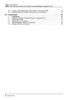 Audi A8 4H (10-17) Diesel Einspritz- Vorglühanlage 351 PS Reparaturanleitung PDF