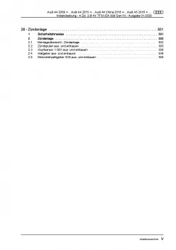 Audi A8 4H 2010-2017 Instandsetzung 4-Zyl. Benzinmotor 2,0l Reparaturanleitung