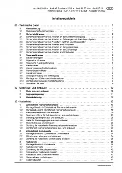 Audi A8 4N ab 2017 Instandsetzung 8-Zyl. 4,0l Benzinmotor Reparaturanleitung PDF